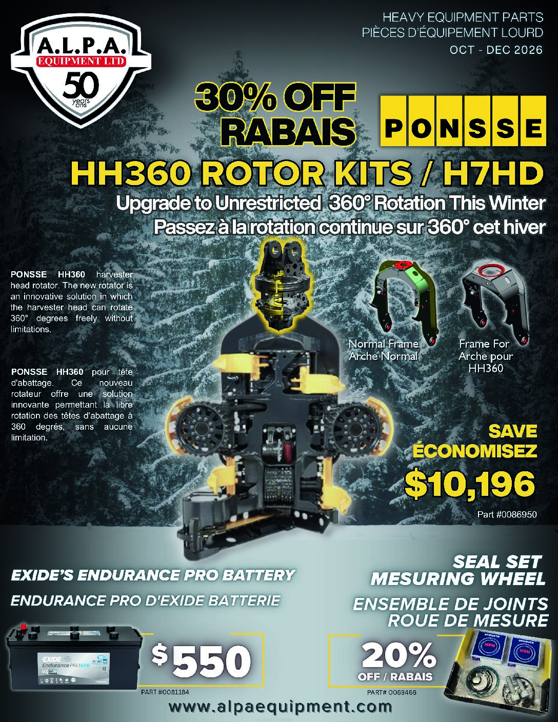 ALPA Promotion - HEAVY EQUIPMENT PARTS – OCT – DEC 2026
